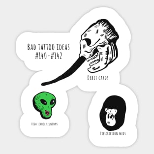 Bad Tattoo Ideas Sticker